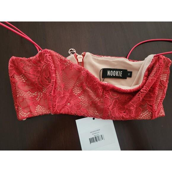 NWT - Nookie/Revolve- Bralette RED Lace-Retail $179- Size XS - Picture 9 of 10
